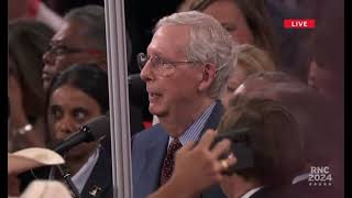 Mitch McConnell Bood at his own RNC Conference LOOPED [upl. by Ahtimat]