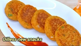 எண்ணெயில்லாம மொறுமொறு கமகமனு கொண்டக்கடலை கட்லெட்Chickpeas cutlet snacks [upl. by Addiego]