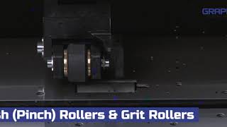 Graphtec FC8600 Series  How to adjust Push Rollers [upl. by Damita]