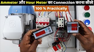 DOL Starter के साथ Ammeter और Hour Meter को कैसे Connect करें ElectricalTechnician [upl. by Johnsson485]