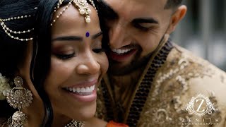 Church  Hindu fusion wedding  INDIAN WEDDING VIDEO UK by ZENITH CINEMATOGRAPHY  London UK [upl. by Sliwa]