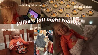 Reborn Toddler Millies Fall Night Routine  Sophias Reborns [upl. by Nessi]