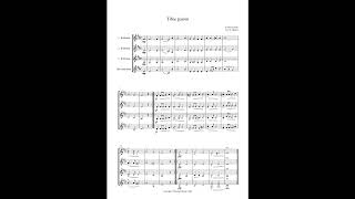 D Bortnianski Tibie paiom – Arrangement for clarinet quartet [upl. by Eilyac]