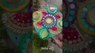 Tea lights handmade diwalidecoration tabledecoration mayacollections Order Now✨ [upl. by Gibby151]