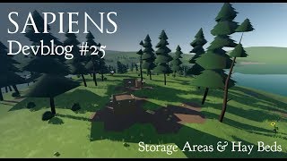 Sapiens Devblog 25  Storage Areas amp Hay Beds [upl. by Otit]