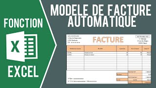 EXCEL  MODÈLE DE FACTURE AVEC SAISIE AUTOMATIQUE Et import des clients [upl. by Leyes]