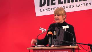 Politischer Aschermittwoch der LINKEN 2013 Nicole Gohlke [upl. by Laband310]