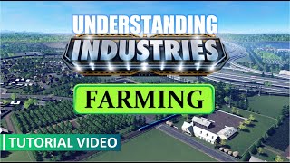 Cities Skylines  Understanding Industries DLC  Farming  Visualized Supply Chain [upl. by Nelag]