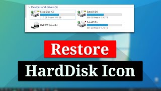 How to Restore Hard Drive Icons  Hard Disk Sentinel [upl. by Aspa718]