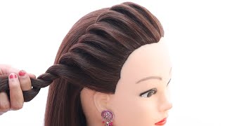 most easy ponytail hairstyle for girls  hairstyle for college girls  back to school hairstyle [upl. by Cahan]