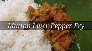 Mutton Liver Fry in tamilMutton Liver Pepper fryஈரல் வறுவல்Mutton Pepper fryMutton Recipe [upl. by Kleiman]