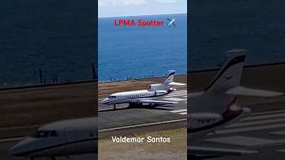 FALCON 900EX Takeoff ✈️ madeiraairport aviation lpma falcon shorts short viralshorts [upl. by Lark]