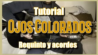 Ojos Colorados  Junior H ftAlto linaje  Tutorialacordes y requinto  ElBrad [upl. by Alahs]