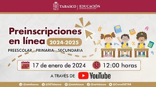 Preinscripciones en línea 20242025 [upl. by Zigrang274]