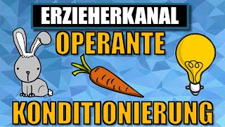 Operante Konditionierung  das operante konditionieren nach Skinner einfach erklärt ERZIEHERKANAL [upl. by Clein]