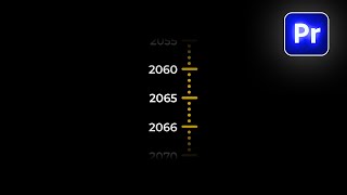 VERTICAL SCROLLING Timeline Animation in Premiere Pro [upl. by Ocana]