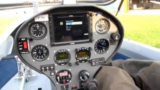 Pipistrel Taurus aircraft instrument panel with LX9000 voice module [upl. by Eadrahc]