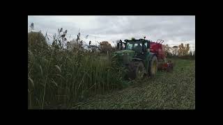 Semis direct de féverole dans un couvert végétal de sorgho fourrager et de crotalaire [upl. by Otilopih425]