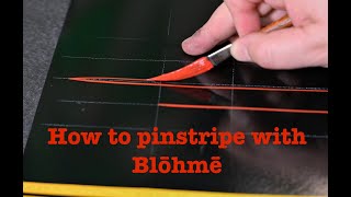 how to pinstripe basic pinstriping instructions [upl. by Hailey]