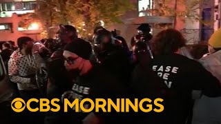 Lawmakers evacuate DNC headquarters as demonstrators police clash outside ceasefire protest [upl. by Poock]