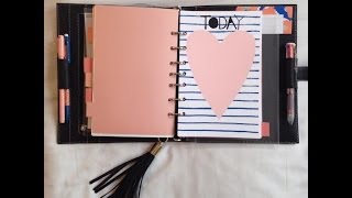 Filofax set up with lots of DIYs filofax setup Please see description for how to get inserts [upl. by Yerd]