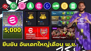 ยืนยันอัพเดทใหญ่ประจำเดือน  ทองฟรี กิจกรรมใหม่ แพ็ค รีแรงค์  eFootball [upl. by Gilligan]