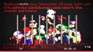 super smash bros 64 anti piracy screen warning ⚠️ [upl. by Ahsak]