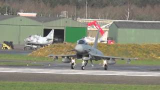 Eurofighter Nachbrenner Start Wittmund 09122015 [upl. by Dimitris]