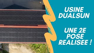 Usine DualSun  la 2e installation de panneaux solaires a été réalisée [upl. by Rheta107]