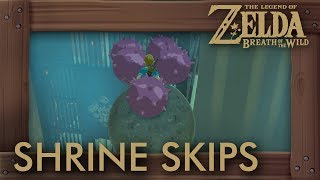 Zelda Breath of the Wild  Shrine Skip Compilation 5 Speedrun Tricks [upl. by Ennahgem]