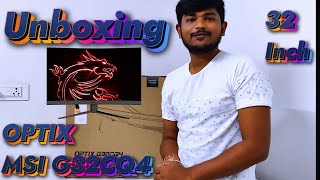 Best Gaming Monitor  MSI Optix G32CQ4 WQHD Curved 165hz Gaming Monitor Unboxing and Installation [upl. by Healy]