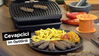 Cevapcici selber machen mit dem Cevapomaker  TEFAL OPTIGRILL [upl. by Attayek642]