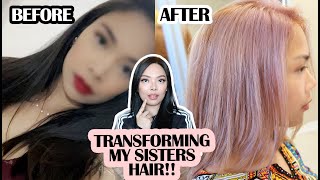 How To Dye Black Hair Rose Blonde [upl. by Harmony938]