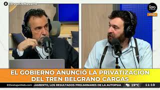 Privatización del Belgrano Cargas Mención en El Destape [upl. by Isteb811]