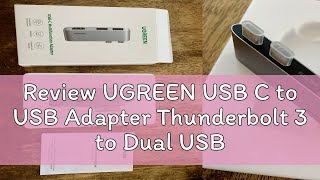 Review UGREEN USB C to USB Adapter Thunderbolt 3 to Dual USB 30 Hub Compatible with MacBook Air M1 [upl. by Tine]