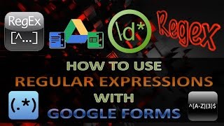 How to use regular expressions in Google Forms [upl. by Chadbourne]