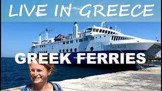 Greek Ferries  Greece Ferry Athens to Aegina  Inc Ferryhopper Link Living in Greece [upl. by Mcgregor]