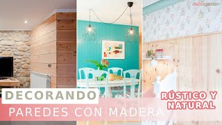 3 Ideas para DECORAR tu PARED con listones de madera  Decogarden [upl. by Hylton]