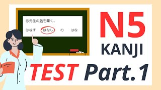 JLPT N5 level KANJI TEST 2024 original  Part 1 [upl. by Kirt]