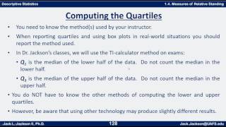 Statistics 142 Quartiles [upl. by Ayama]