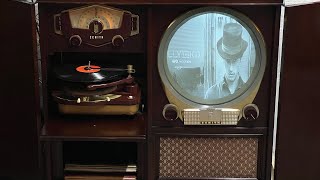 1951 ZENITH PORTHOLE TV PHONOGRAPH  Fully Originally Restored Mint Condition Working [upl. by Meadow]