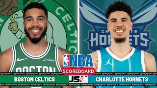 Boston Celtics Vs Charlotte Hornets  NBA Live PlayByPlay Scoreboard 2024 [upl. by Hammer]