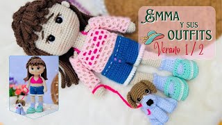 Emma y sus Outfits 🎀 12 VERANO  MUÑECA AMIGURUMI [upl. by Tybi129]