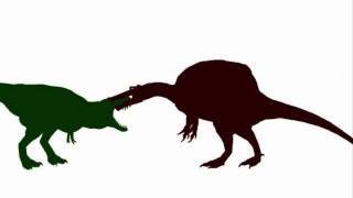 Tyrannosaurus rex vs Spinosaurus aegyptiacus [upl. by Akins]