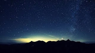 Starry Night Time Lapse cielo stellato in movimento [upl. by Zoara329]