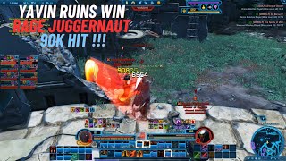 SWTOR PVP Yavin Ruins Win Rage Juggernaut Everyone went to Jungle [upl. by Enelez]