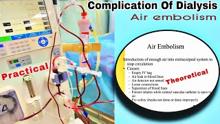 Complication During Dialysis  Air Embolism [upl. by Elatnahs]