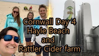 Cornwall Day 4 Rattler Cider farm and Hayle Beach [upl. by Ledah590]