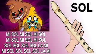 Sonríe más 2 flauta dulce fácil tutorial con animación la venganza del exe easy flute recorder [upl. by Zaneski902]