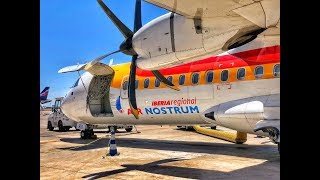 Business Class on a Prop  Air Nostrum ATR72 VLCMAD [upl. by Gusti185]